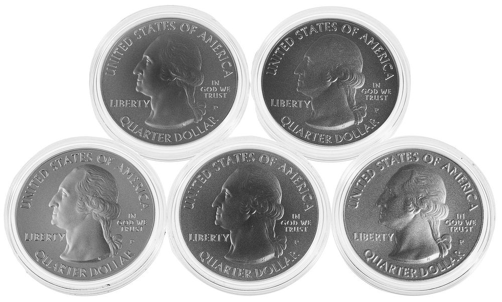 Lot 314: 2016 America the Beautiful 5ozt. Coin Assortment