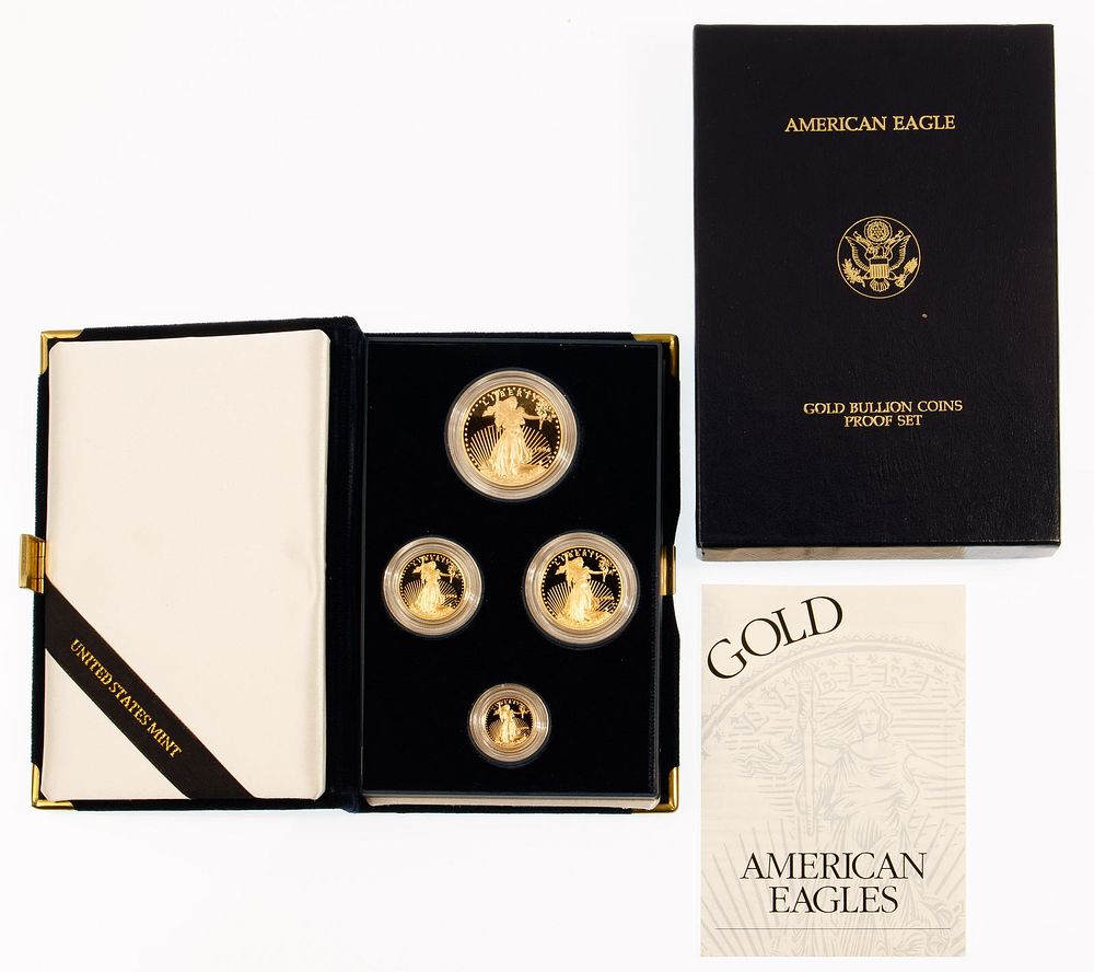 Lot 316: 1994-W Gold American Eagle Proof Bullion Coin Set