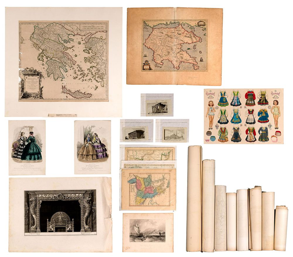 Lot 367: Geography, Classical Architecture and Fashion Engraving Assortment