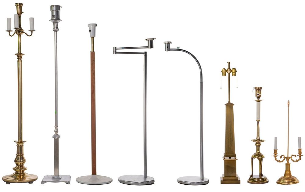 Lot 419: Metal Floor and Table Lamp Assortment
