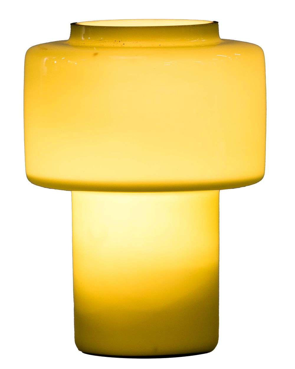 Lot 420: MCM Luxus Glass Table Lamp