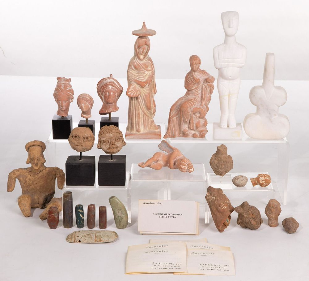 Lot 455: Greek and Pre-Columbian Style Figure Assortment