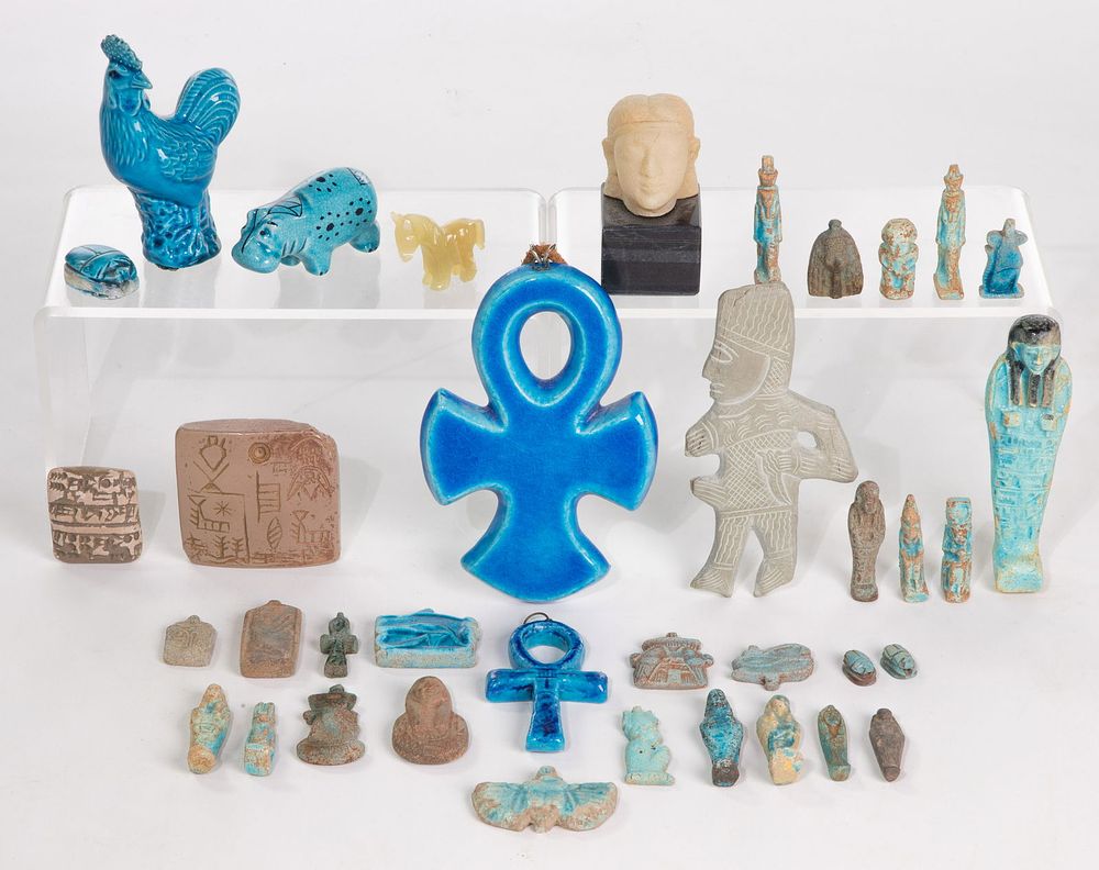 Lot 457: Ancient Egyptian Style Amulet Collection