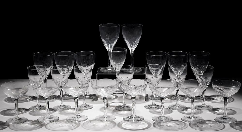 Lot 470: Baccarat Crystal 'Zurich' Stemware Collection