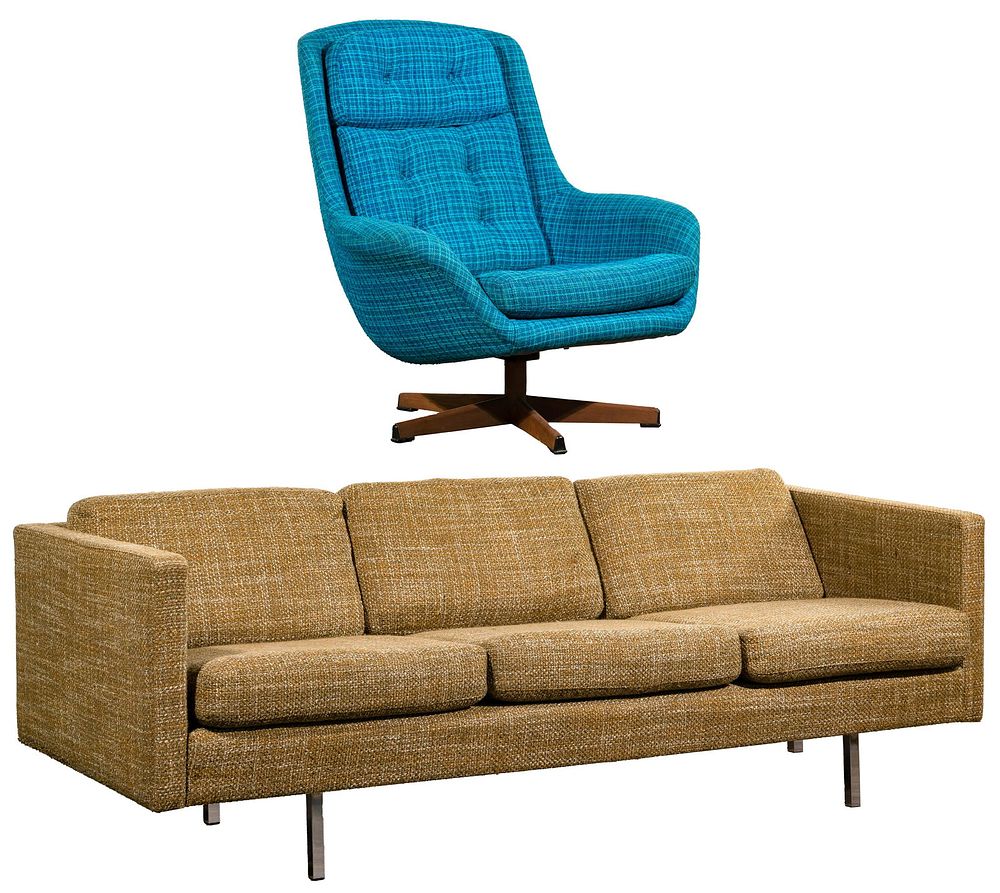 Lot 478: Alaryd Skillingaryd for Dana-Mobler Upholstered Armchair