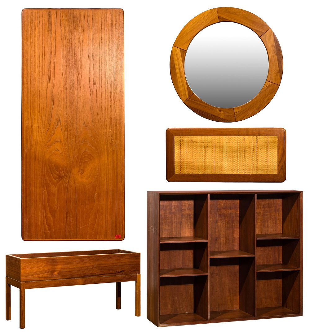 Lot 481: Danish Modern Furniture Part Assortment