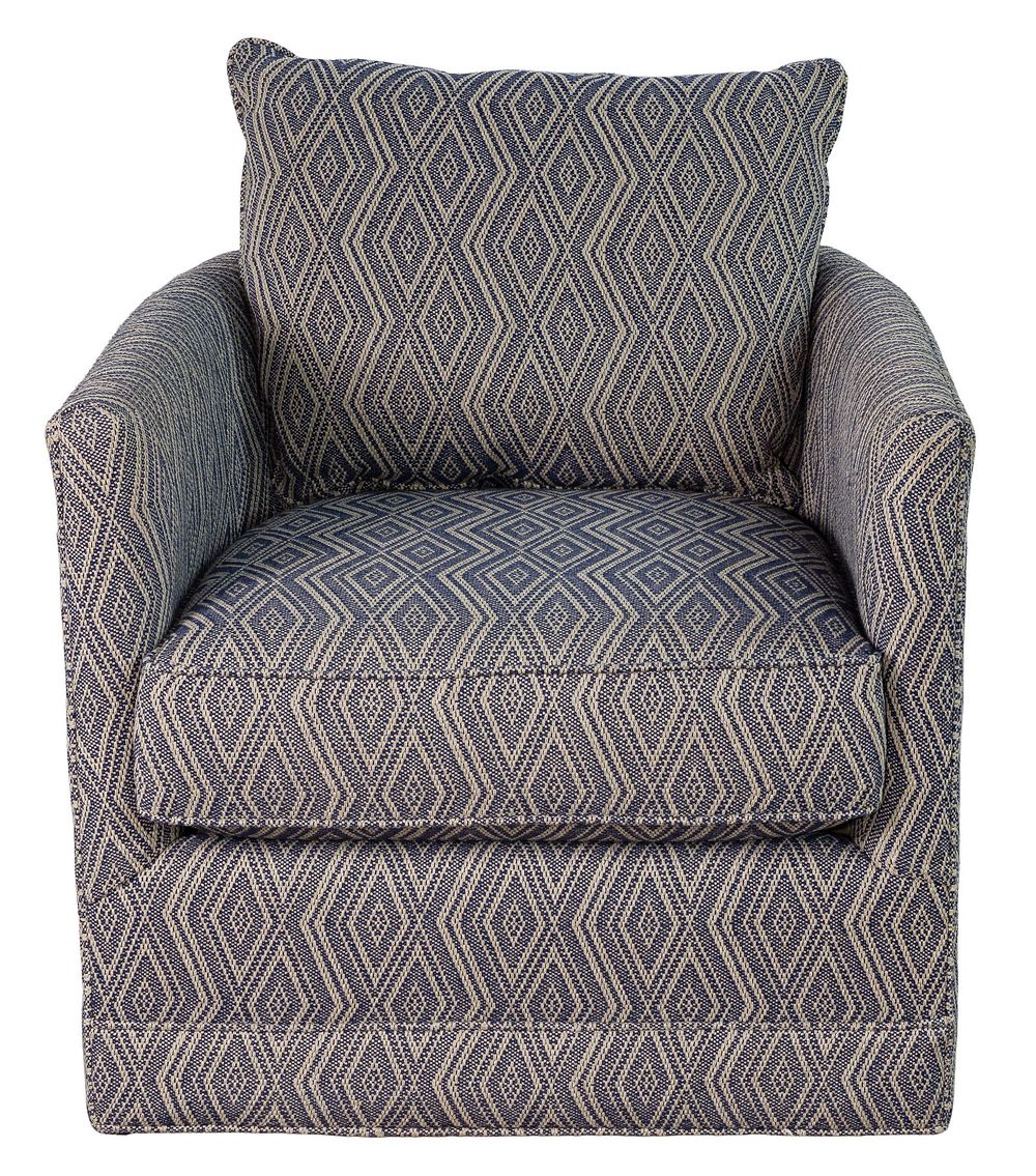 Lot 482: Taylor King Upholstered Swivel Armchair