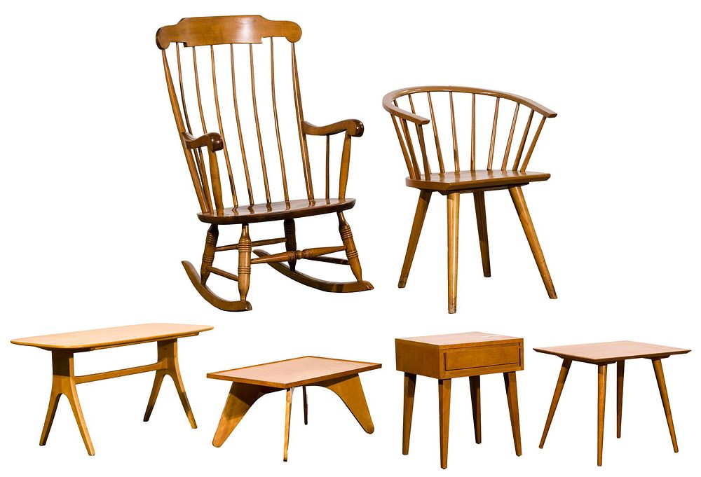 Lot 488: MCM and Danish Modern Furniture Assortment