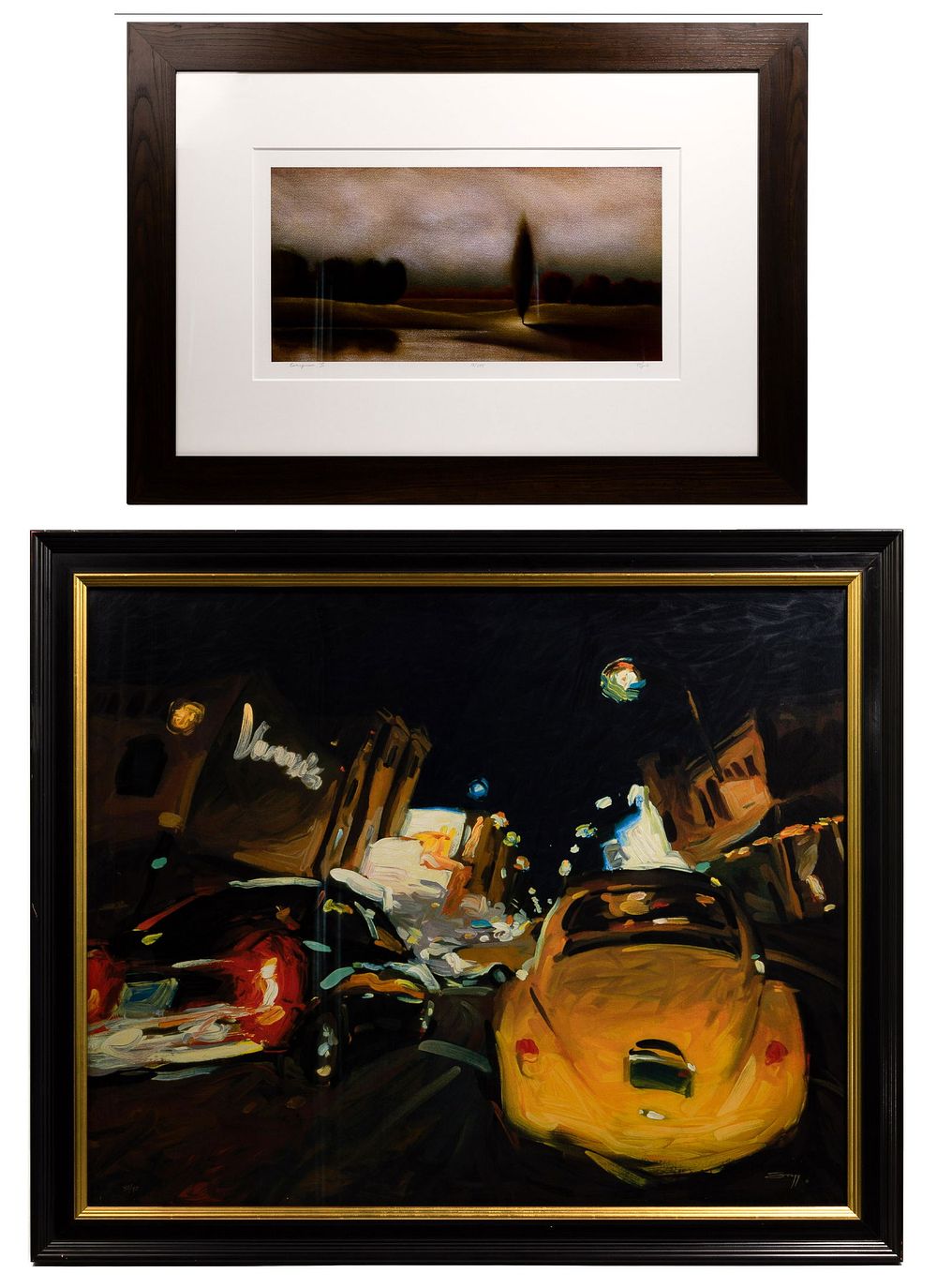 Lot 164: James Stagg (American, 1952-2001) 'Yellow Volkswagen' Serigraph
