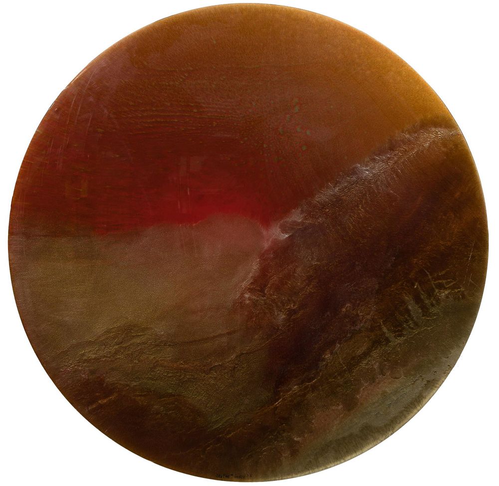 Lot 182: Gary Grotey (American, b.1945) 'Sky Fire' Acrylic Resin on Board