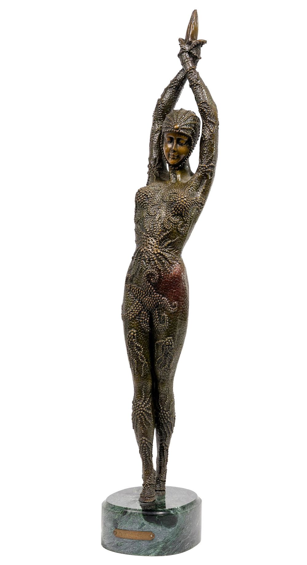 Lot 189: (After) Demitri Chiparus (Romanian, 1886-1947) "Starfish Dancer" Bronze Statue