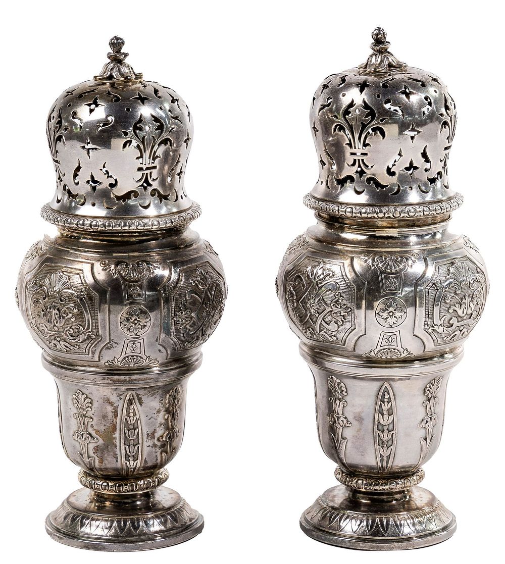 Lot 204: French Silver Muffineers