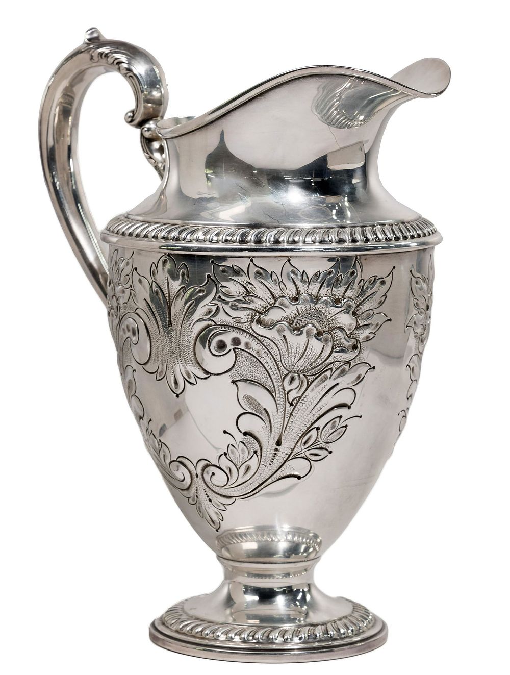 Lot 206: Amston Sterling Silver Pitcher