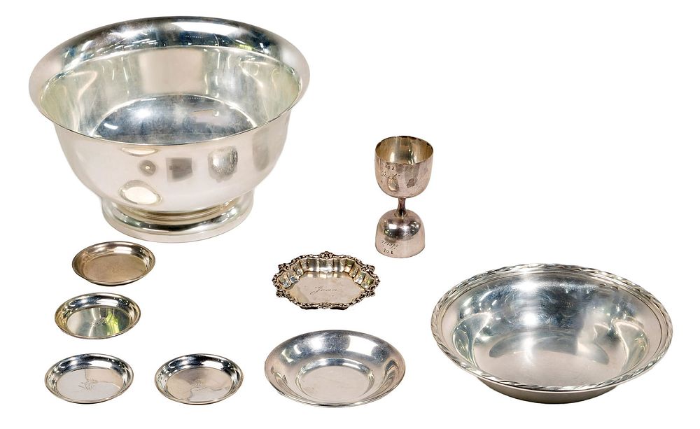 Lot 213: Sterling Silver Hollowware Assortment