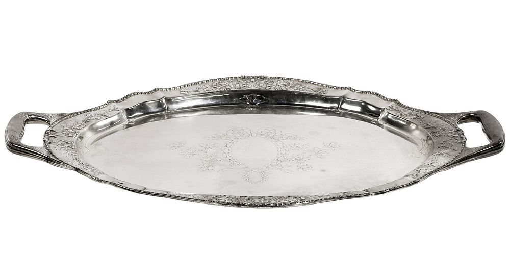 Lot 215: Tiffany & Co. Sterling Silver Waiter Tray