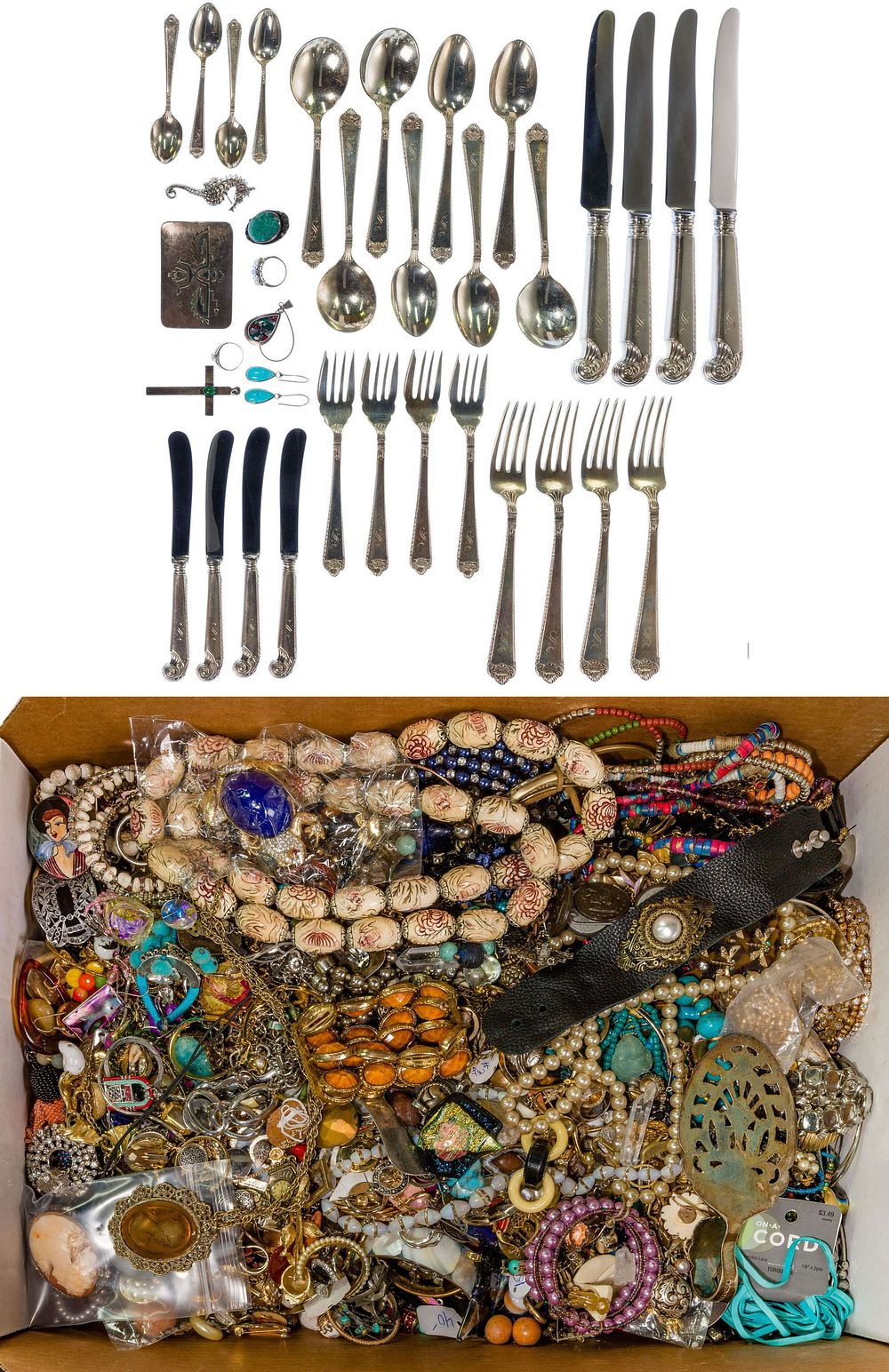 Lot 217: Birks 'George II' Sterling Silver Flatware Service for Four