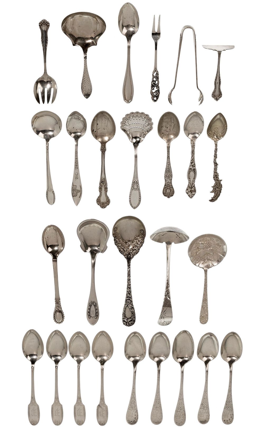 Lot 222: Sterling Silver Flatware Assortment