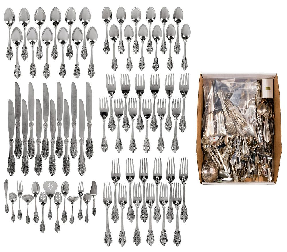 Lot 238: Silverplate Flatware Assortment