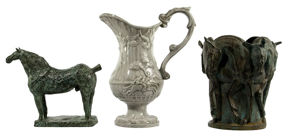 Lot 374: Equine-Themed Object Assortment
