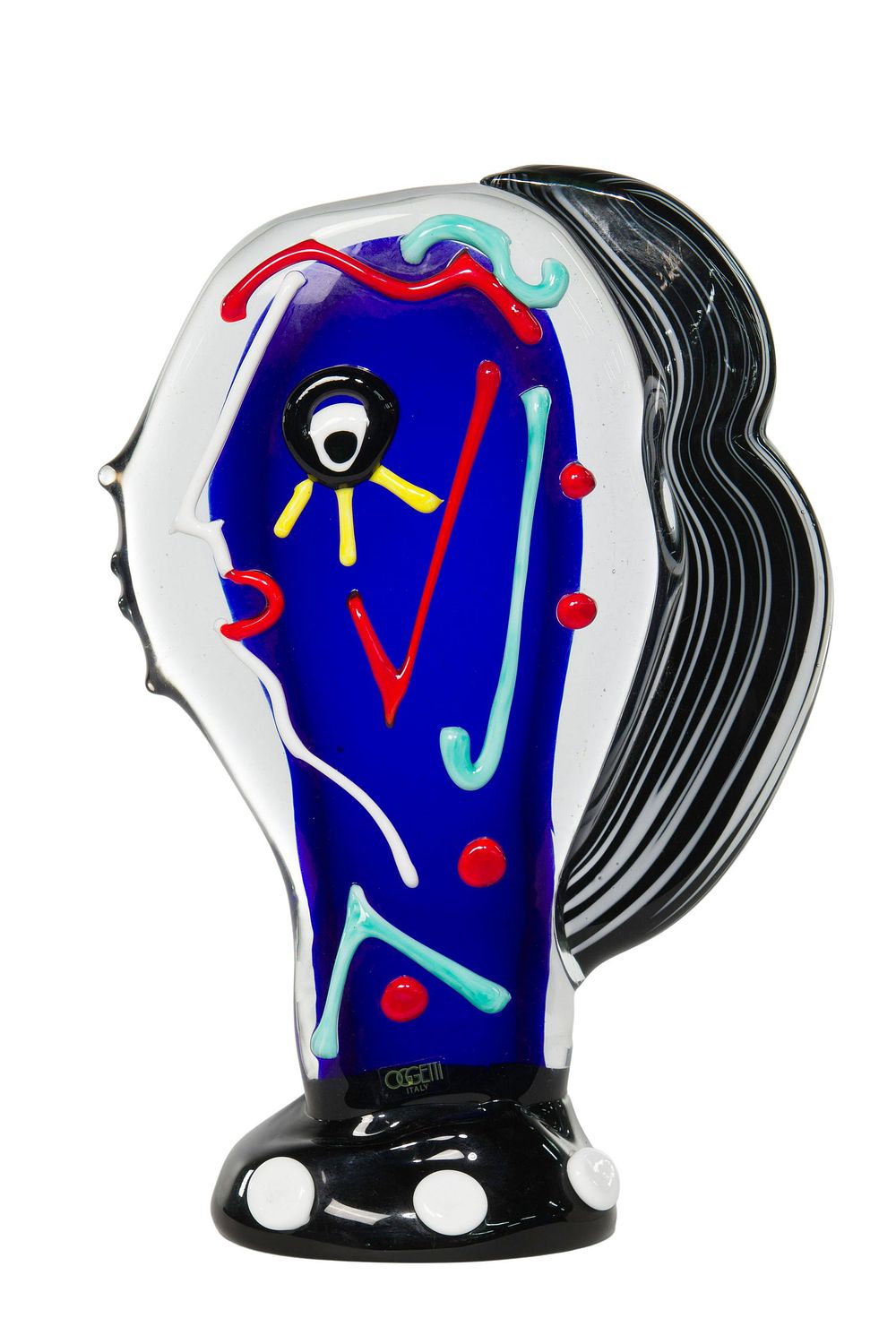 Lot 402: Mario Badioli for Oggetti (Italian, b.1940) Murano Art Glass Sculpture