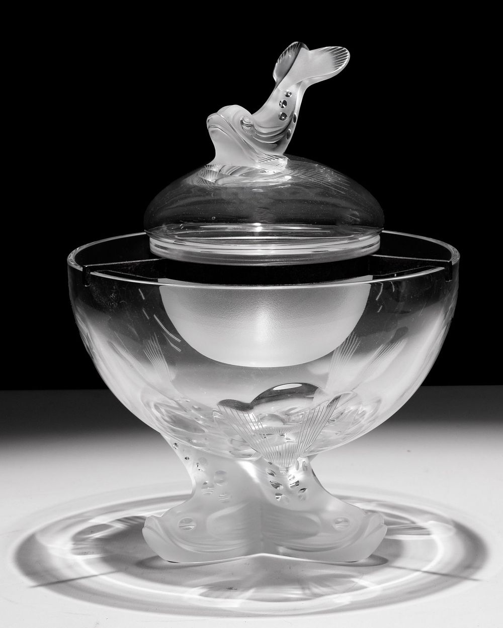 Lot 407: Lalique Crystal 'Igor' Caviar Set