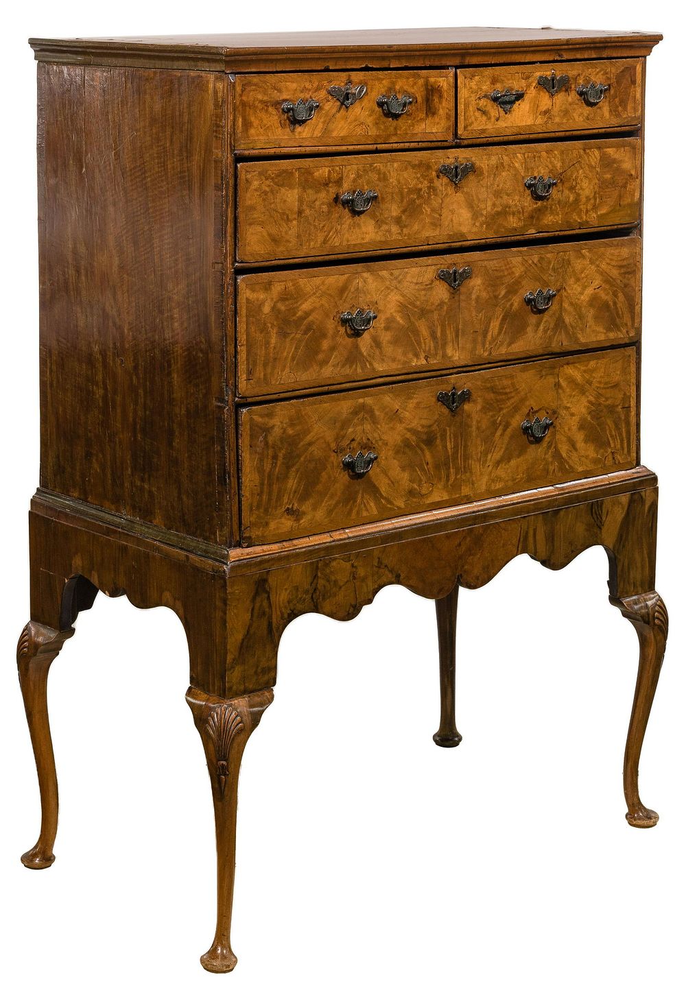 Lot 433: Queen Anne Walnut Highboy
