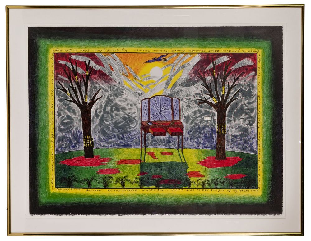 Lot 186: Hollis Sigler (American, 1948-2001) Lithograph on BFK Rives Paper