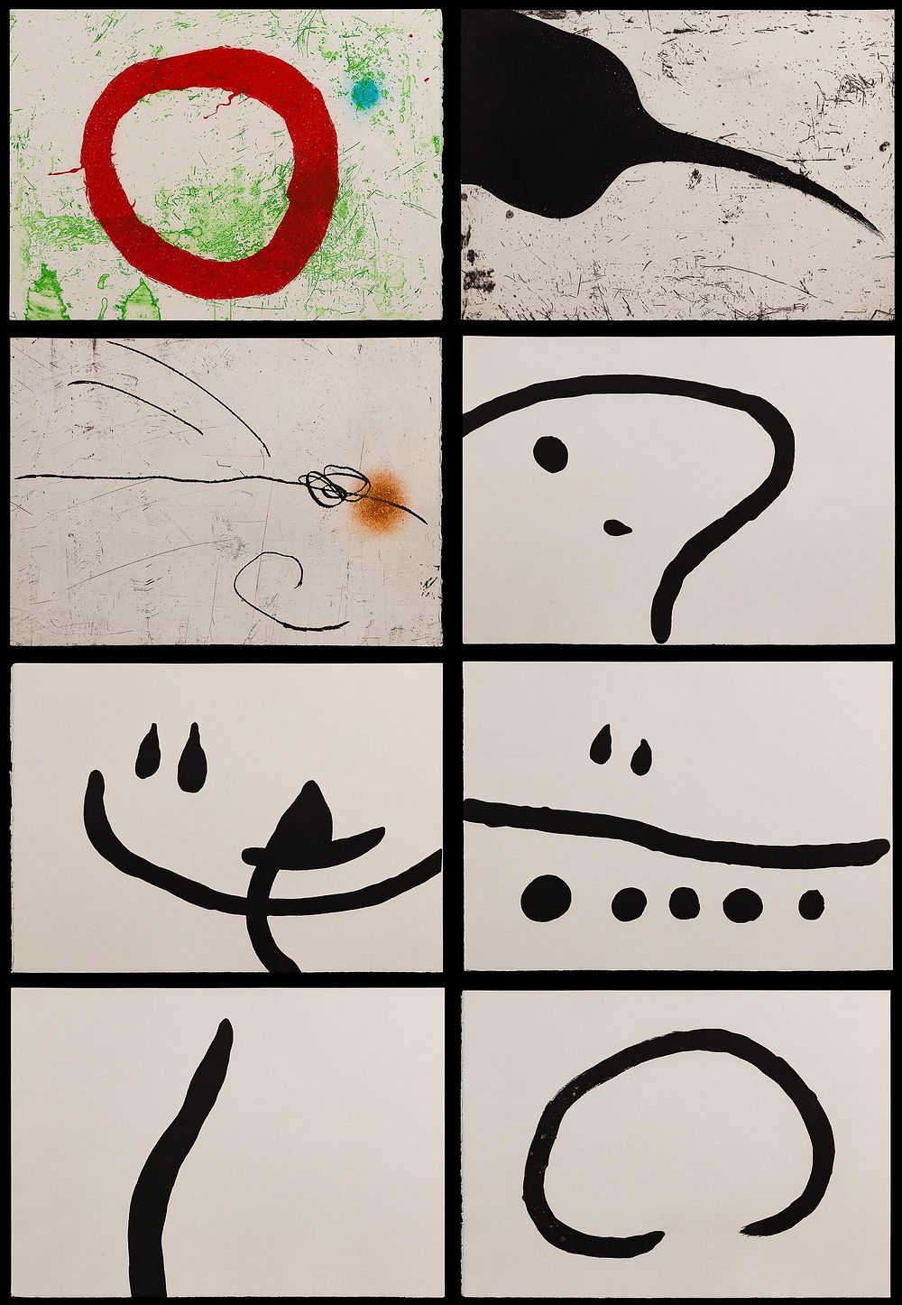 Lot 187: Joan Miro (Spanish, 1893-1983) 'Lapidari' Etching and Etching with Aquatint Partial Collection