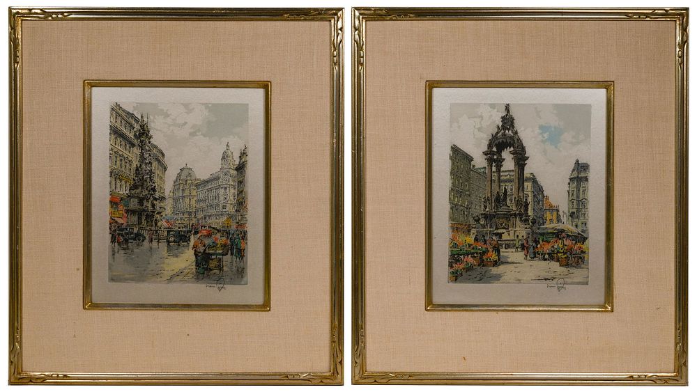 Lot 198: Hans Figura (Austrian, 1898-1978) Etchings