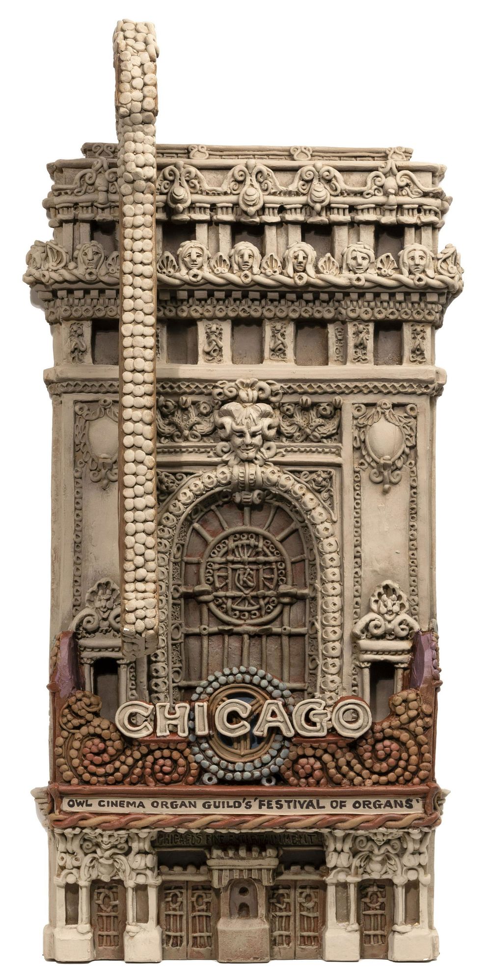 Lot 217: Alice 'Zani' Jacobsen (American, 20th Century) 'Chicago' Theater Plaster Relief