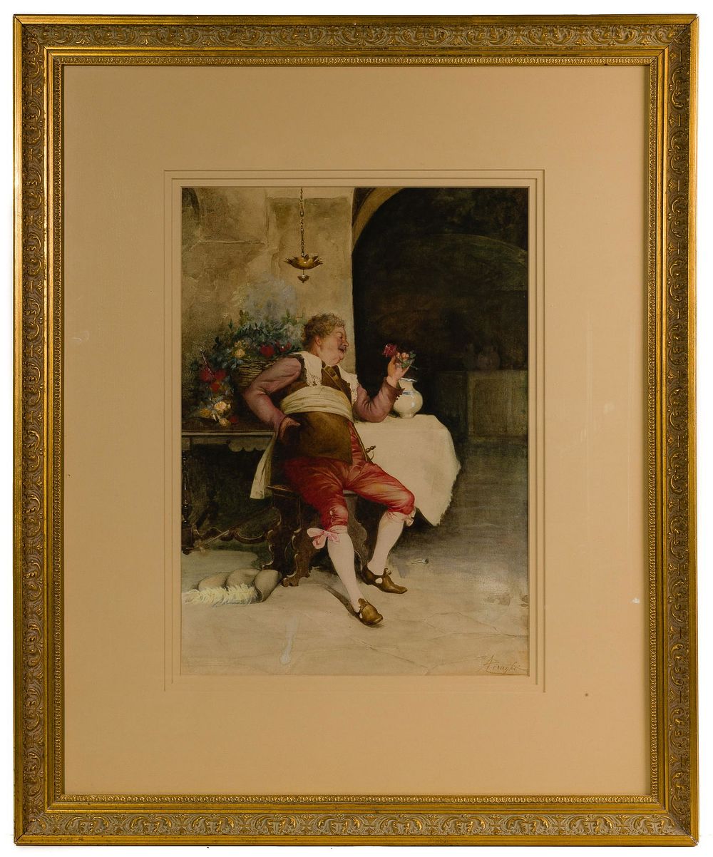 Lot 230: Gouache and Watercolor on Paper