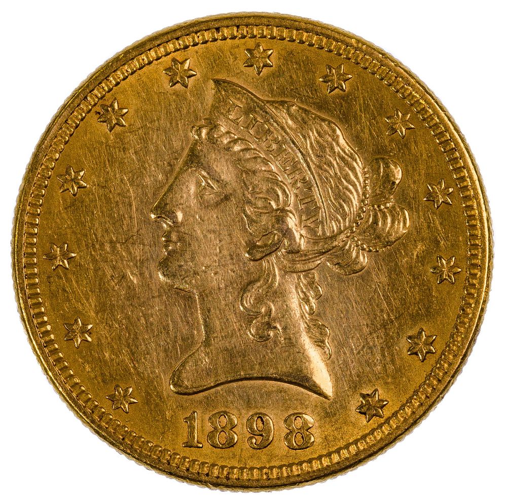 Lot 243: 1898 $10 Gold AU