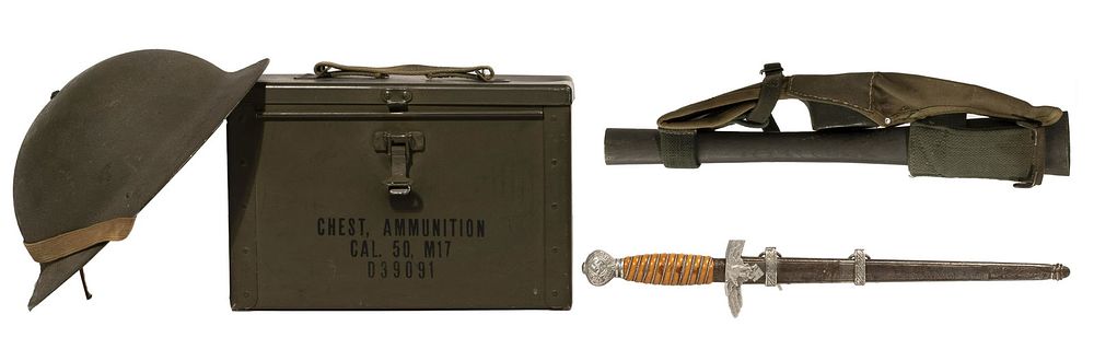 Lot 289: World War II German and US Militaria Assortment