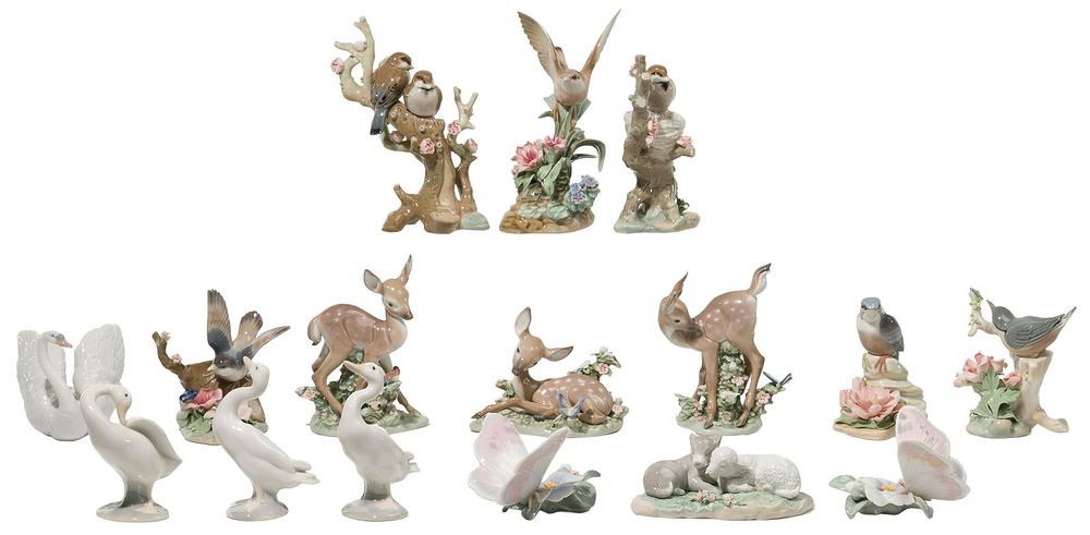 Lot 340: Lladro Animal Figurine Assortment