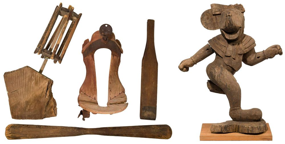 Lot 351: Carved Wood Object Assortment