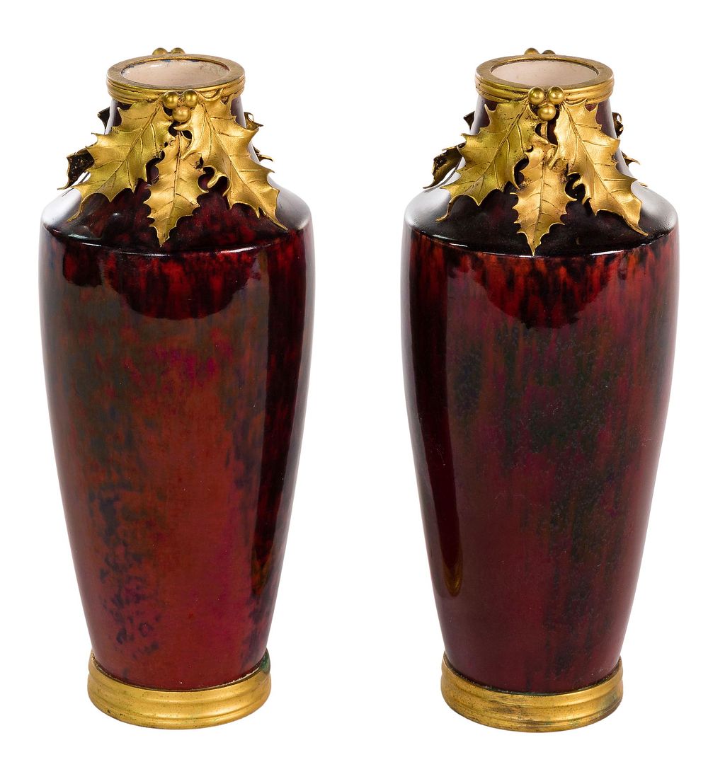 Lot 372: Sevres Porcelain Vases