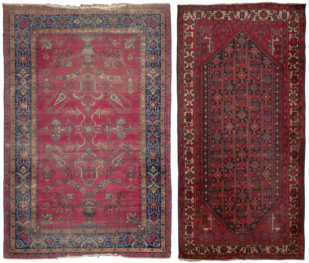Lot 400: Sarouk and Hamadan Style Room Size Rugs