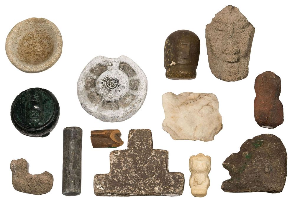 Lot 424: Ethnographic Carved Stone Assortment