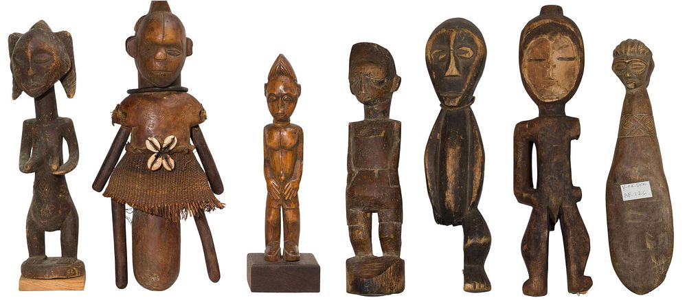 Lot 425: Ethnographic Carved Wood Figure Assortment
