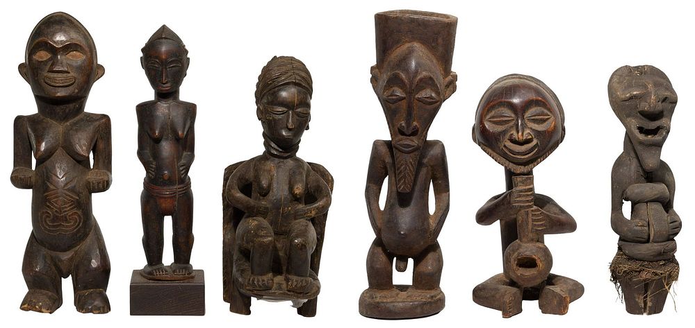 Lot 426: Ethnographic Carved Wood Figure Assortment