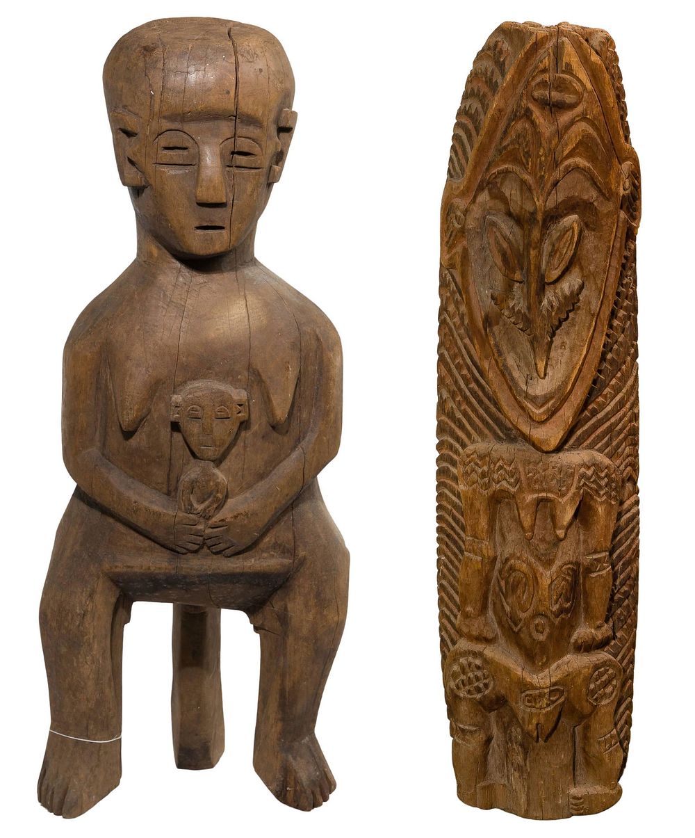 Lot 434: New Guinea Carved Wood Figure