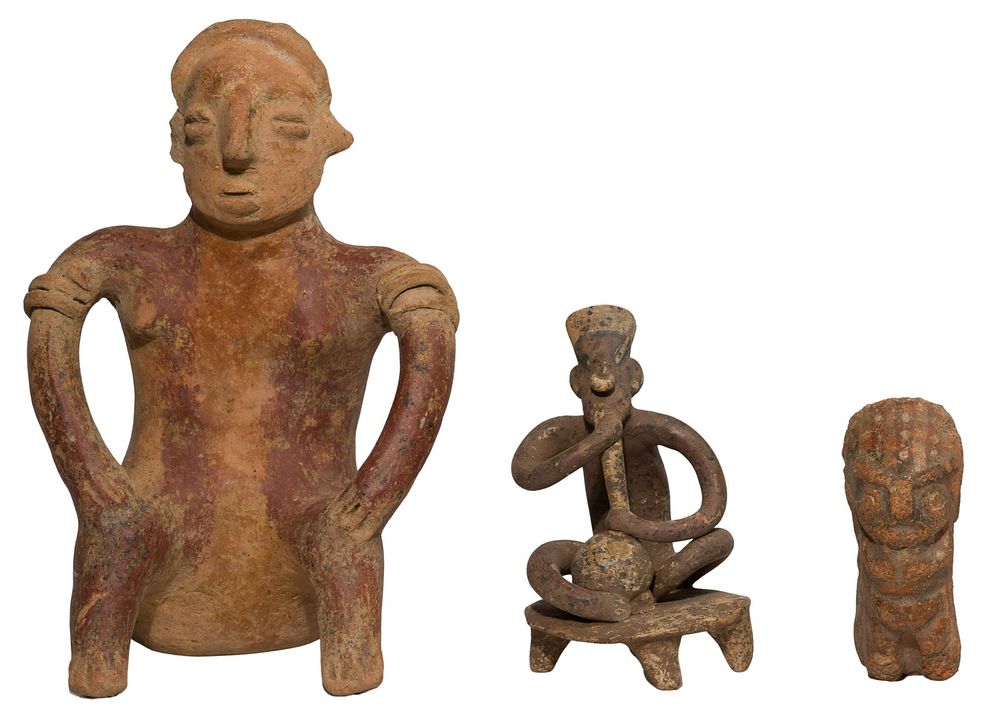 Lot 440: Peruvian and Jalisco Ceramic Figurines