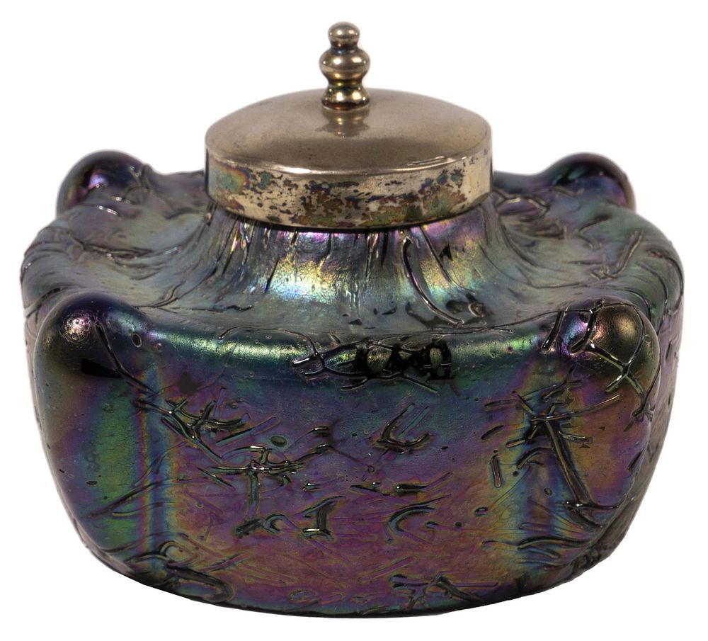 Lot 458: Loetz Kralik Art Glass Ink Well