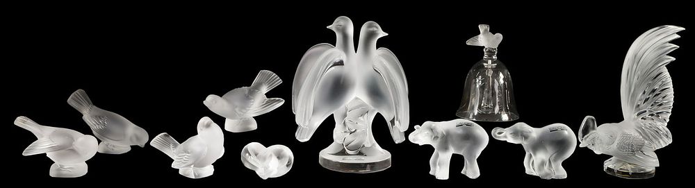 Lot 473: Lalique Crystal Animal Assortment