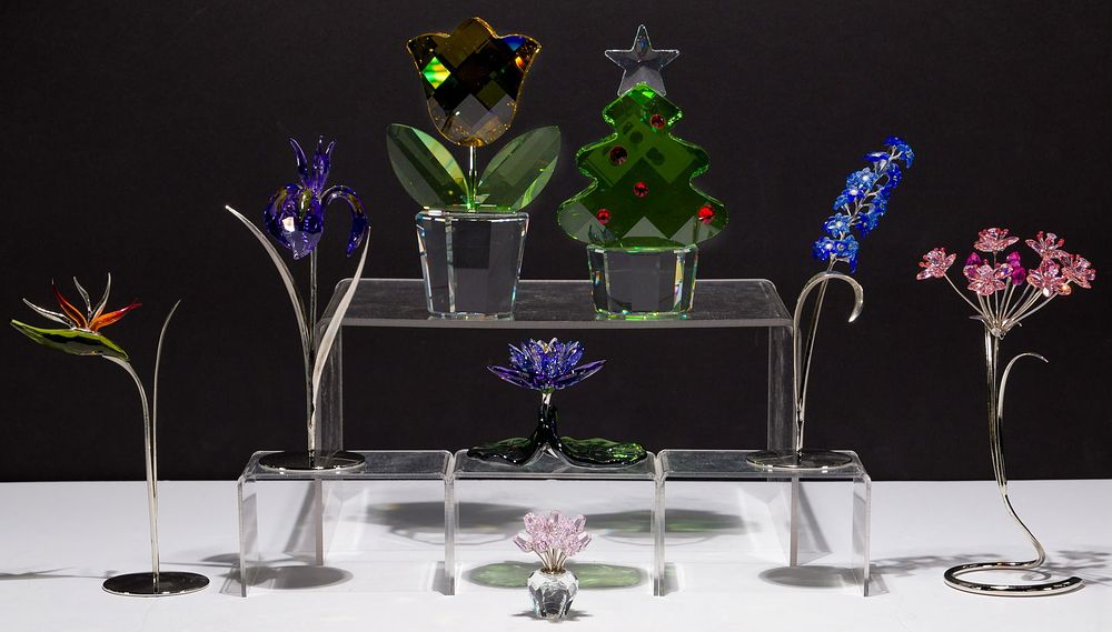 Lot 502: Swarovski Crystal Flower Assortment