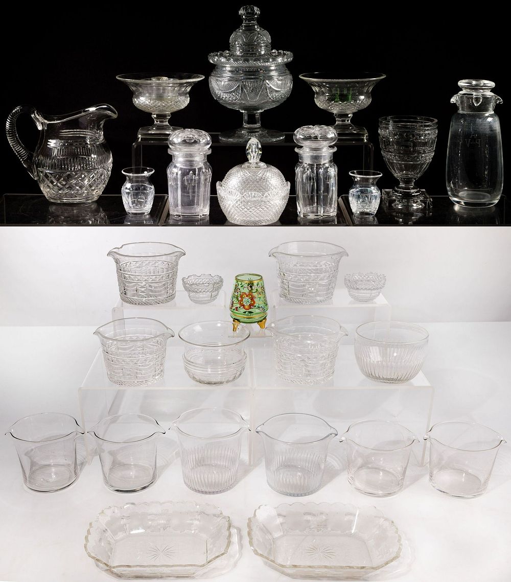 Lot 522: Glass Tableware Assortment