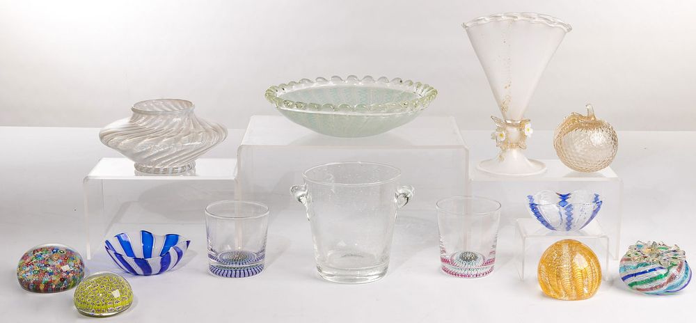 Lot 525: Murano Style Art Glass Assortment