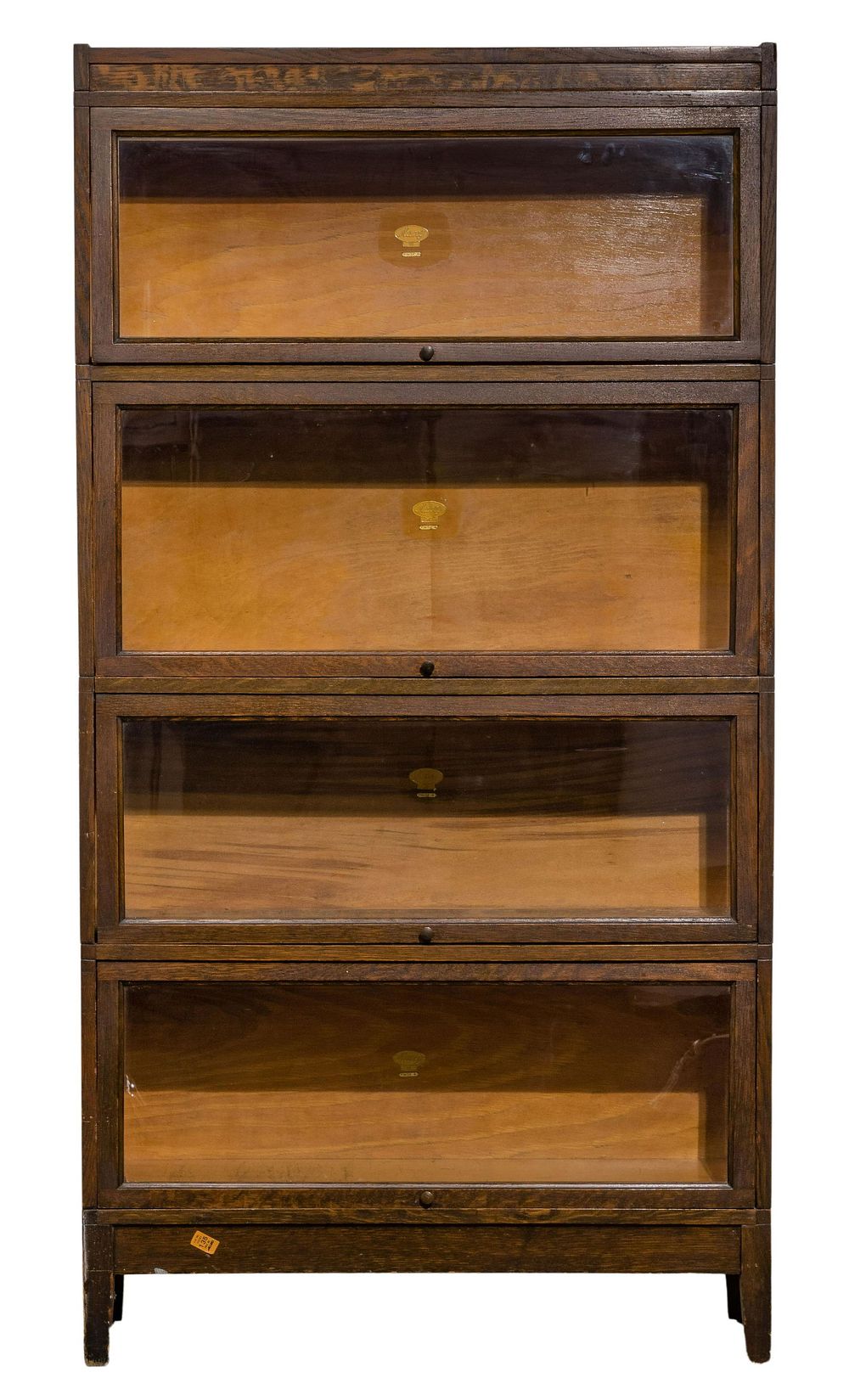 Lot 546: Macey Oak Barrister Bookcase
