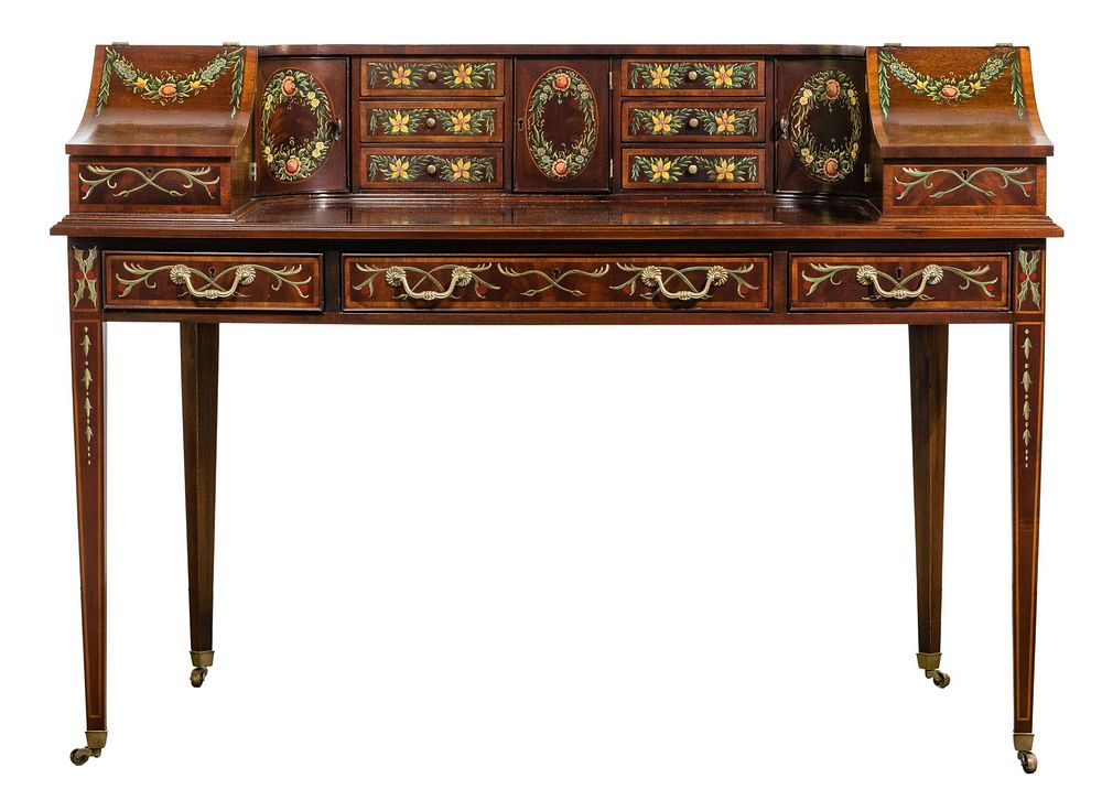 Lot 558: Wellington Hall Hand Painted Desk