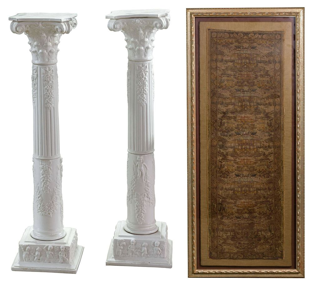 Lot 565: White Porcelain Pedestals